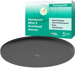 Hansgrohe Raindance Alive S 24523670 deszczownica 30x30 cm okrągła czarna