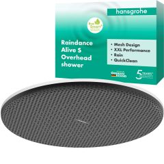 Hansgrohe Raindance Alive S 24523700 deszczownica 30x30 cm okrągła biała