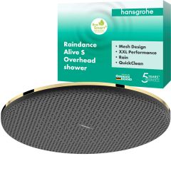 Hansgrohe Raindance Alive S 24523990 deszczownica 30x30 cm okrągła złoty