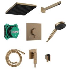 Hansgrohe Pulsify E 24625140 zestaw prysznicowy podtynkowy termostatyczny z deszczownicą