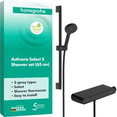 Hansgrohe Activera Select S 28087670 zestaw prysznicowy ścienny termostatyczny czarny