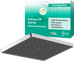 Hansgrohe Activera Q 28738000 deszczownica 29x18 cm prostokątna chrom