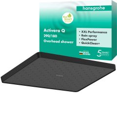 Hansgrohe Activera Q 28738670 deszczownica 29x18 cm prostokątna czarna