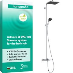Hansgrohe Activera Q 28753000 zestaw prysznicowy ścienny termostatyczny z deszczownicą chrom
