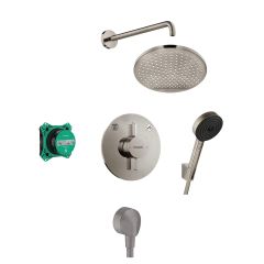 Hansgrohe Crometta 88002391 zestaw prysznicowy podtynkowy z deszczownicą
