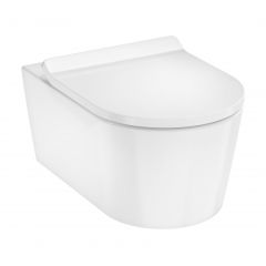 Hansgrohe EluPura S 61115450 miska wc z deską wolnoopadającą wisząca bez kołnierza spłukiwanie wirowe biały