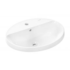 Hansgrohe Xuniva D 60160450 umywalka 55x45 cm owalna wpuszczana biała