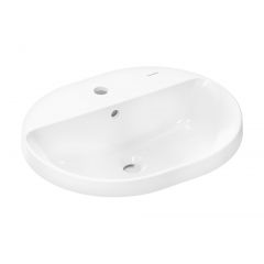 Hansgrohe Xuniva U 60161450 umywalka 55x45 cm owalna wpuszczana biała