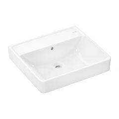 Hansgrohe Xanuia Q 60239450 umywalka 55x48 cm prostokątna ścienna-nablatowa biała