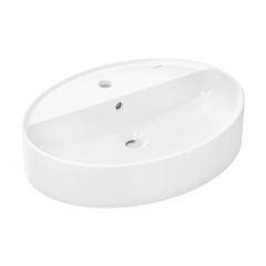 Hansgrohe Xuniva D 61078450 umywalka 60x45 cm owalna nablatowa biała