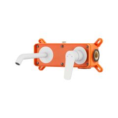 Invena Alonia BP70U02 bateria umywalkowa podtynkowa biała