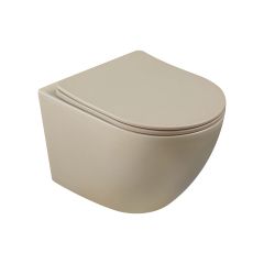 Invena Tavro CE71008 miska wc z deską wolnoopadającą wisząca bez kołnierza beż mat