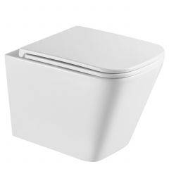 Invena Florina CE94001 miska wc z deską wolnoopadającą wisząca bez kołnierza spłukiwanie wirowe biały połysk