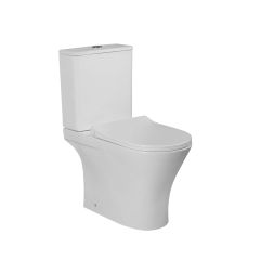 Invena Dokos CEK1P41 kompakt wc z deską wolnoopadającą ze spłukiwaniem wirowym biały