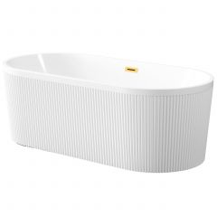 Invena Glamour AN01190 wanna wolnostojąca 170x80 cm owalna biała