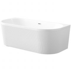 Invena Glamour AN0211U wanna przyścienna 170x80 cm owalna biała