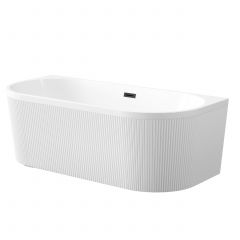 Invena Glamour AN0214U wanna przyścienna 170x80 cm owalna biała