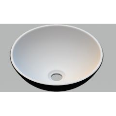 Invena Tinos CE43041 umywalka 39.5x39.5 cm okrągła biały