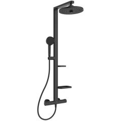 Ideal Standard Alu+ BD583XG zestaw prysznicowy ścienny termostatyczny z deszczownicą czarny