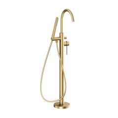 KFA Armatura Moza Brushed Light Gold 503551039 bateria wannowo-prysznicowa wolnostojąca złota