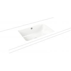 Kaldewei Cayono 913706000001 umywalka 59.6x42.6 cm prostokątna podblatowa biała