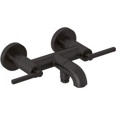 Kludi Nova Fonte Puristic 20540N215 bateria wannowo-prysznicowa ścienna czarna