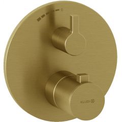 Kludi Nova Fonte Puristic 20885N015 bateria prysznicowa podtynkowa z termostatem złota