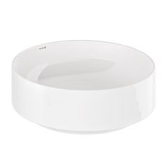 Kludi Resa R 58CW1043 umywalka z korkiem 40x40 cm okrągła nablatowa biała