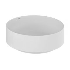 Kludi Resa R 58CW1053 umywalka z korkiem 40x40 cm okrągła nablatowa biała