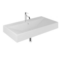 Kludi Resa 59WW10153 umywalka z korkiem 101x50 cm prostokątna meblowa-nablatowa biała