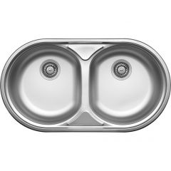 Kuchinox Normal SGN320T zlewozmywak stalowy z syfonem 78x43.5 cm