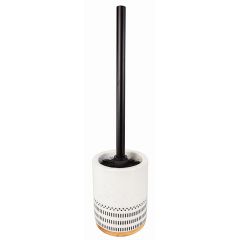Kleine Wolke Alva 8095185856 szczotka toaletowa z rączką stojąca biała-czarna