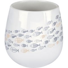 Kleine Wolke Sardinas 8674783852 kubek na szczoteczki biały