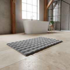 Kleine Wolke Cloud 9198146225 dywanik łazienkowy 120x70 cm prostokątny szary