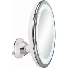 Kleine Wolke LED Mirror 8099127886 lusterko kosmetyczne 20x20 cm okrągłe z oświetleniem chrom