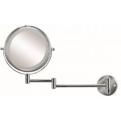 Kleine Wolke LED Mirror 8428124886 lusterko kosmetyczne 17.5x17.5 cm okrągłe z oświetleniem chrom