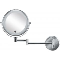Kleine Wolke LED Mirror 8487124886 lusterko kosmetyczne 22x29 cm okrągłe z oświetleniem chrom