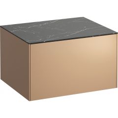Laufen Sonar H4054000341411 szafka z blatem 57.5x45.5x34 cm czarna