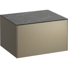 Laufen Sonar H4054000341421 szafka z blatem 57.7x45.5x34 cm podumywalkowa wisząca czarna