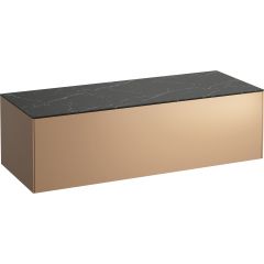 Laufen Sonar H4054200341411 szafka z blatem 117.5x45.5x34 cm podumywalkowa wisząca czarna