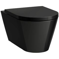 Laufen Kartell H8103330001041 miska wc wisząca bez kołnierza czarny połysk