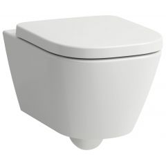 Laufen Meda H8201107570001 miska wc wisząca bez kołnierza spłukiwanie wirowe biały mat
