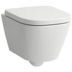 Laufen Meda H8201137570001 miska wc wisząca bez kołnierza spłukiwanie wirowe biały mat