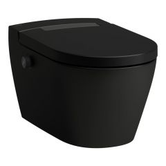 Laufen Cleanet Auria H8208417230001 toaleta myjąca wisząca bez kołnierza ze spłukiwaniem wirowym czarna