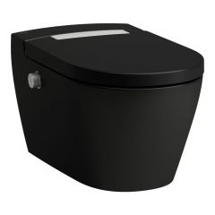 Laufen Cleanet Auria H8208427160001 toaleta myjąca wisząca bez kołnierza ze spłukiwaniem wirowym czarna