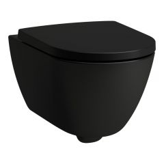 Laufen Pro X H8208607160001 miska wc wisząca bez kołnierza ze spłukiwaniem wirowym czarny mat