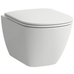 Laufen Lua H8660820000001 miska wc z deską wolnoopadającą wisząca bez kołnierza spłukiwanie wirowe biały