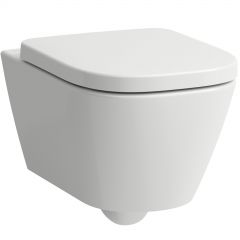 Laufen Meda H8661100000001 zestaw miska z deską wisząca bez kołnierza biały