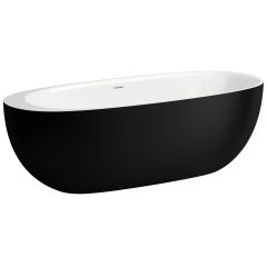 Laufen Il Bagno Alessi H2209720650001 wanna wolnostojąca 185x80 cm owalna dwukolorowa