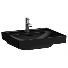 Laufen Meda H8101127161041 umywalka 55x46 cm prostokątna ścienna-meblowa czarna